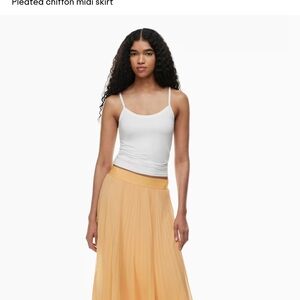 Aritzia Wilfred Pleated Twirl Skirt